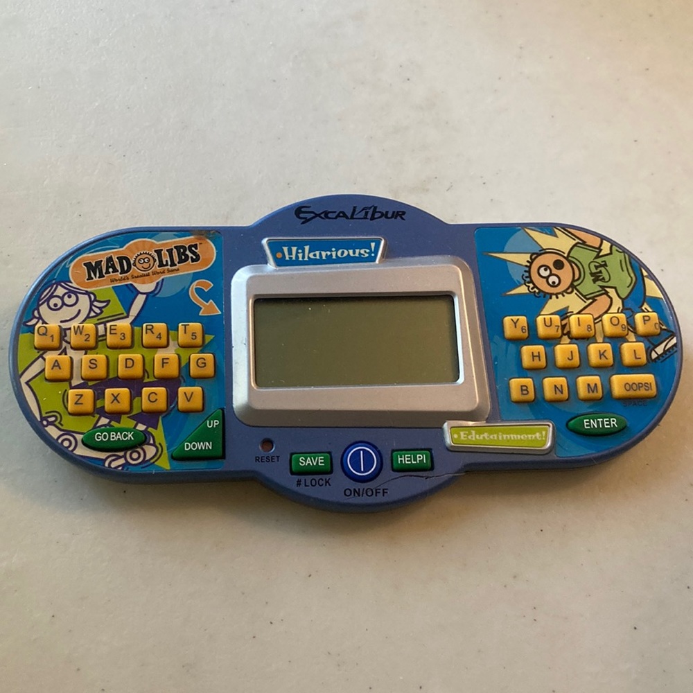 Excalibur Mad Libs Electronic Handheld Game Model #398